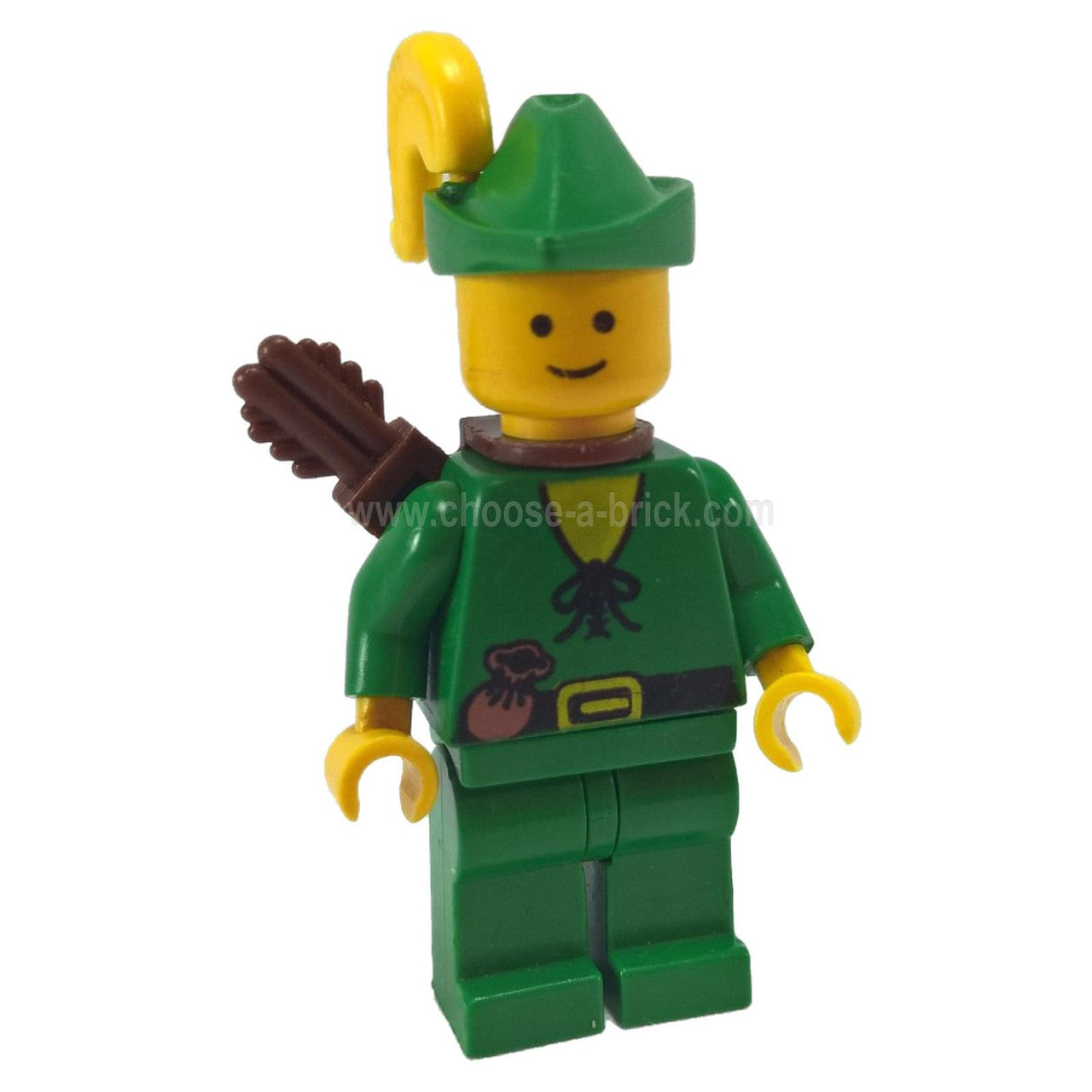 	Forestman - Pouch, Green Hat, Yellow Feather, Quiver